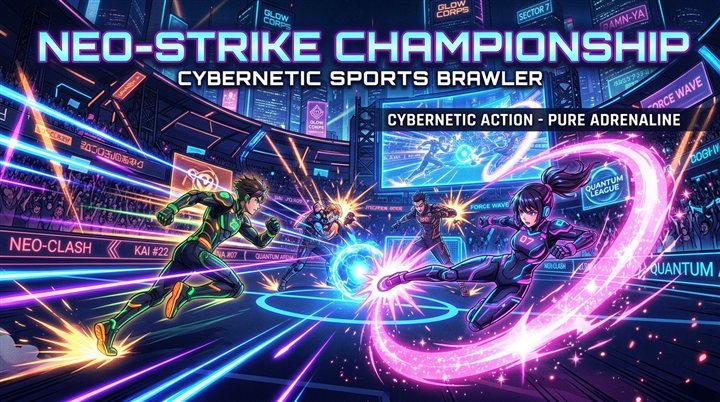 Omega Strikers Cyberpunk Anime Sports